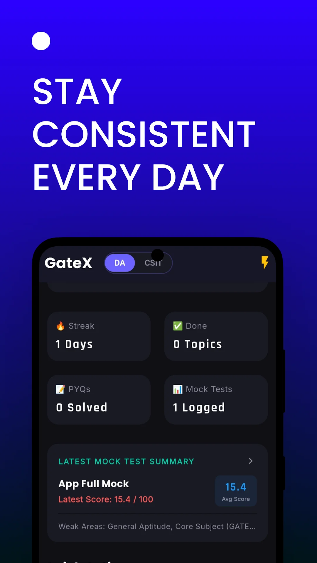 GateX Timed Mock Tests